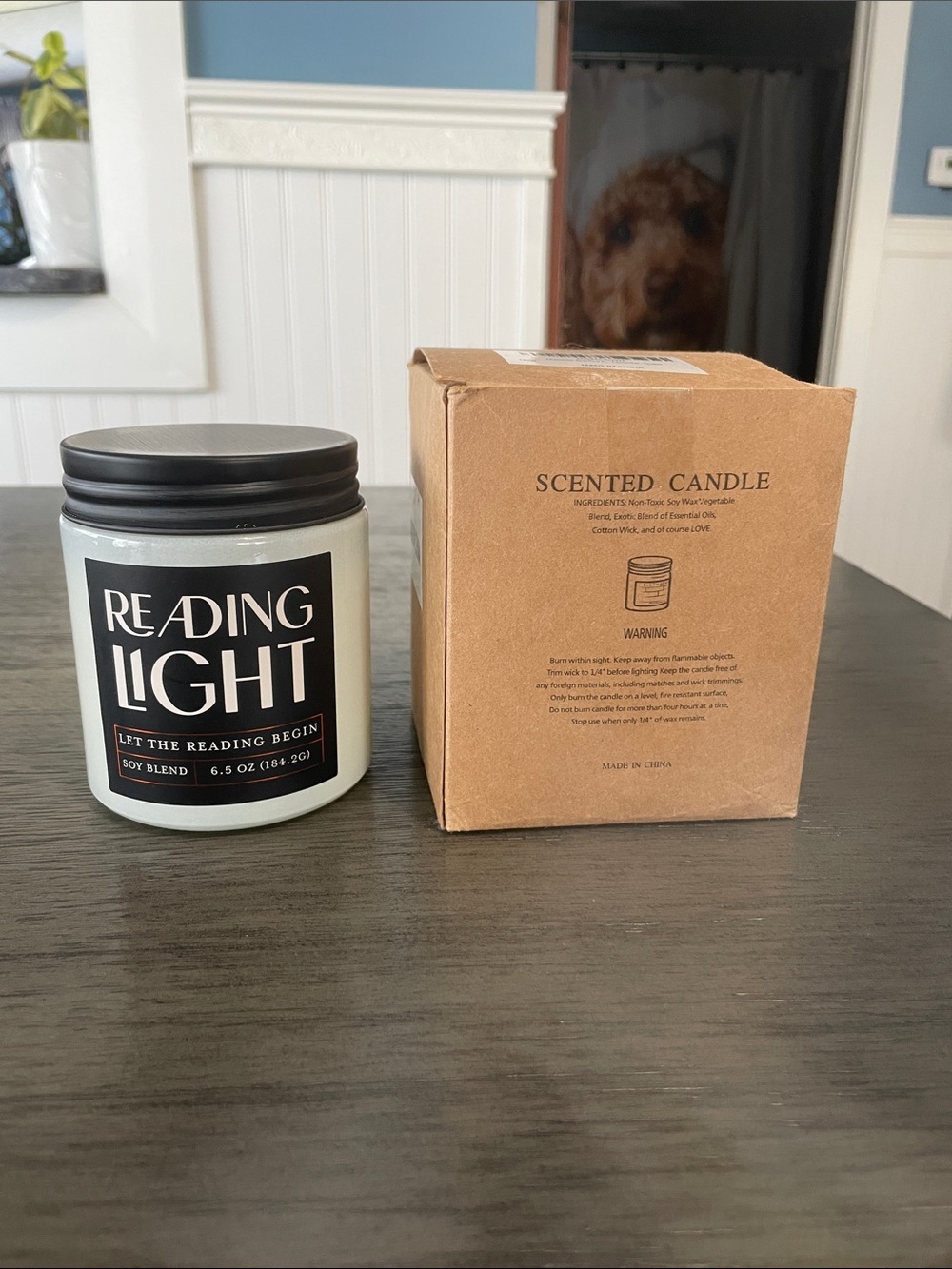 BNIB 6.5 oz Teak & Tobacco Scented Soy Candle